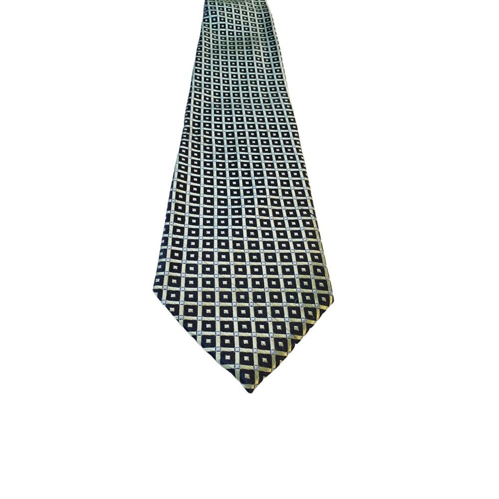 Stafford Executive Men's Geometric Classic 100% Silk Necktie Tie Office Wedding